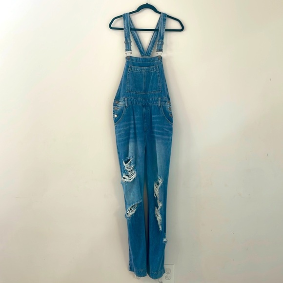 Kancan Malibu High Rise Wide Leg Overall - Picture 1 of 4